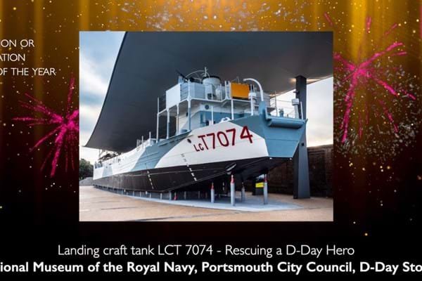 Restoration of D-Day landing craft wins top heritage award