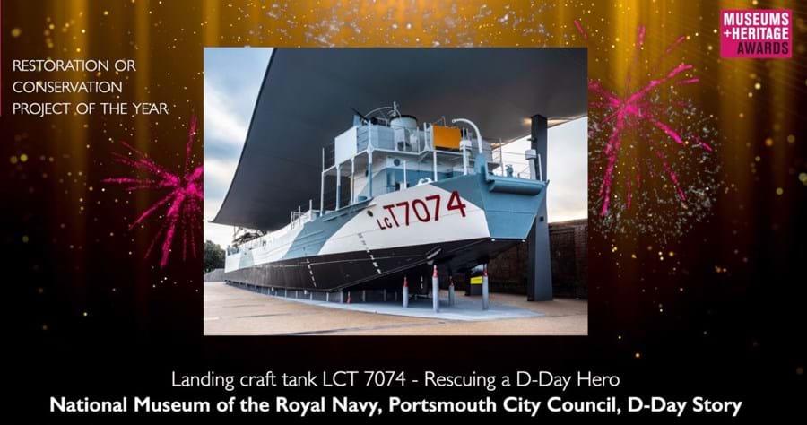Restoration of D-Day landing craft wins top heritage award